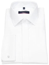 CASAMODA Businesshemd uni Weiß/Creme