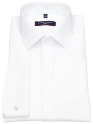 CASAMODA Businesshemd uni Weiß/Creme