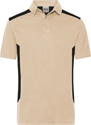 James & Nicholson Poloshirt Herren Workwear Polo Beige/Khaki/Braun/Dunkelblau/Grau