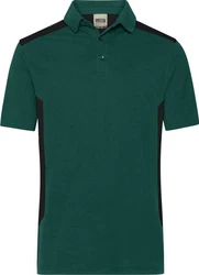 James & Nicholson Poloshirt Herren Workwear Polo Dunkelgrün/Grün