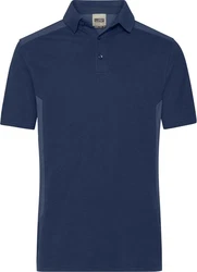 James & Nicholson Poloshirt Herren Workwear Polo Dunkelblau/Blau