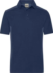 James & Nicholson Poloshirt Herren Workwear Polo Dunkelblau/Blau