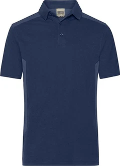 James & Nicholson Poloshirt Herren Workwear Polo Dunkelblau/Blau