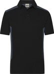 James & Nicholson Poloshirt Herren Workwear Polo Dunkelblau/Schwarz/Grau