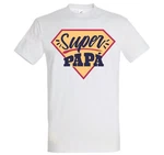 Youth Designz T-Shirt Super Papa Herren Shirt Rot/Braun/Gelb