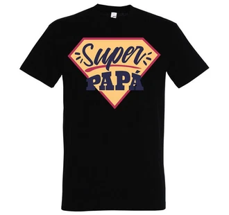 Youth Designz T-Shirt Super Papa Herren Shirt Youth Designz T-Shirt Super Papa Herren Shirt
