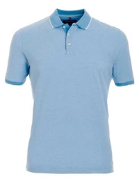 Poloshirt Poloshirt - Casual Fit - Polokragen - Einfarbig - Hellblau