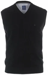 Redmond Strickpullover Pullunder Schwarz/Dunkelblau/Dunkelgrau/Blau