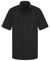 Eterna Kurzarmhemd Comfort Fit Schwarz