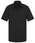 Eterna Kurzarmhemd Comfort Fit Schwarz