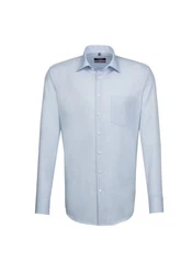 Seidensticker Hemd Kent Modern Blau/Hellblau