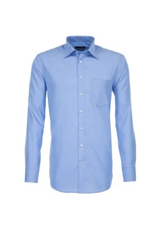 Seidensticker Hemd Kent Modern Hellblau/Dunkelblau/Blau