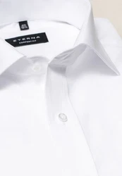 Eterna Langarmhemd Comfort Fit Weiß/Creme