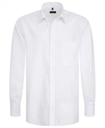 Eterna Langarmhemd Comfort Fit Weiß/Creme