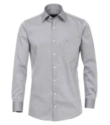 CASAMODA Langarmhemd Comfort Fit NOS Grau/Hellgrau/Dunkelgrau