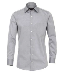 CASAMODA Langarmhemd Comfort Fit NOS Grau/Hellgrau/Dunkelgrau