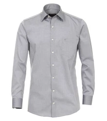 CASAMODA Langarmhemd Comfort Fit Grau/Dunkelgrau/Hellgrau