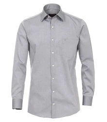 CASAMODA Langarmhemd Comfort Fit Grau/Dunkelgrau/Hellgrau