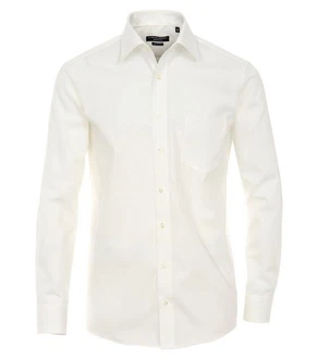 CASAMODA Langarmhemd Comfort Fit NOS Weiß/Creme/Khaki/Beige