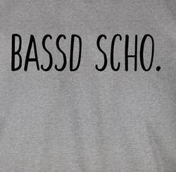 Shirtracer T-Shirt Bassd scho. Franken Hellgrau/Grau/Gold