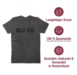 Shirtracer T-Shirt Bassd scho. Franken Gold/Hellgrau/Dunkelgrün/Grün/Rot/Grau