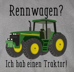 Shirtracer T-Shirt Rennwagen Ich habe einen Traktor Geschenk Landwirt Trecker Bauer Ges Traktor Rot/Dunkelgrün