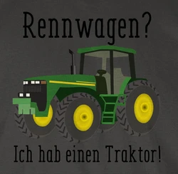 Shirtracer T-Shirt Rennwagen Ich habe einen Traktor Geschenk Landwirt Trecker Bauer Ges Traktor Dunkelgrün/Rot