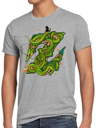 style3 T-Shirt Drache Shenlong Super Dragonball Z GT Songoku DBZ Daima Hellgrau/Grün