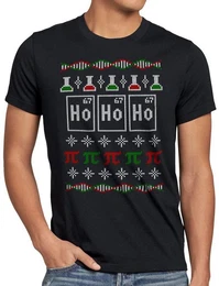 T-Shirt Ho Ho Holmium Ugly Sweater chemie x-mas ugly weihnachten studium