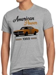 American Power T-Shirt Style3 (charger) Silber/Grau/Braun/Rot/Blau/Hellgrau/Lila