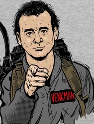 style3 T-Shirt Ghostbusters Who are you going to call? Grau/Hellgrau/Dunkelgrau