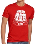 style3 T-Shirt Nuke Gym Ego Shooter DOS DOOM Baby Dunkelrot/Rosa/Rot