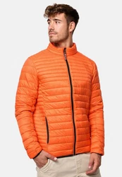 Indicode Herren Islington Steppjacke mit Stehkragen Orange