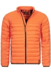 Indicode Herren Islington Steppjacke mit Stehkragen Orange