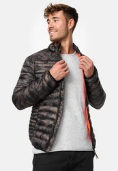 Indicode Herren Islington Steppjacke mit Stehkragen Dunkelgrün/Schwarz/Braun/Grün/Rot
