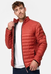Indicode Herren Islington Steppjacke mit Stehkragen Rot