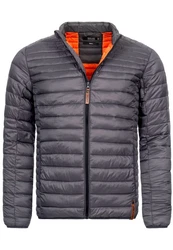 Indicode Herren Islington Steppjacke mit Stehkragen Rot
