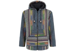 Kunst und Magie Kurzjacke Kapuzenjacke Kapu Hoodie Mischfarben/Orange/Gelb/Grau/Schwarz