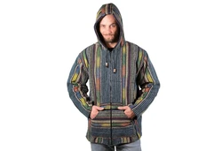 Kunst und Magie Kurzjacke Kapuzenjacke Kapu Hoodie Mischfarben/Orange/Gelb/Grau/Schwarz