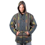 Kunst und Magie Kurzjacke Kapuzenjacke Kapu Hoodie Mischfarben/Orange/Gelb/Grau/Schwarz