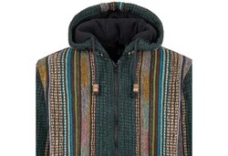 Kunst und Magie Kurzjacke Kapuzenjacke Kapu Hoodie Grün/Mischfarben/Gelb