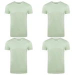 riverso T-Shirt RIVAaron O-Neck 4er Pack Hellgrün/Grün