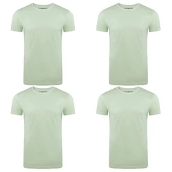 riverso T-Shirt RIVAaron O-Neck 4er Pack Hellgrün/Grün