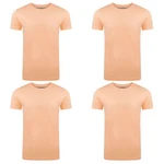 riverso T-Shirt RIVAaron O-Neck 4er Pack Orange/Rosa