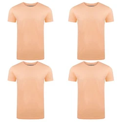 riverso T-Shirt RIVAaron O-Neck 4er Pack Orange/Rosa