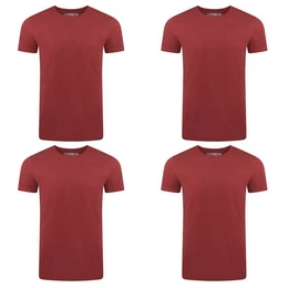T-Shirt RIVAaron O-Neck 4er Pack (4-tlg) Organic Cotton Bio 100% Baumwolle