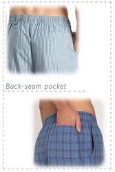 LuukFeel Schlafhose Hellblau/Blau/Gelb