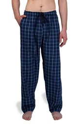 Schlafhose - Herren Webhose Freizeithose aus 100% Bio Baumwolle