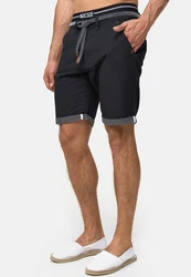 Indicode Chinoshorts Acton Dunkelblau/Grau/Dunkelgrau