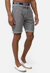 Indicode Chinoshorts Acton Grau/Dunkelgrau/Hellgrau